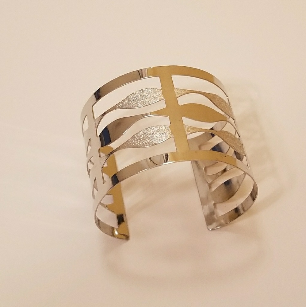 Silver cuff bracelet